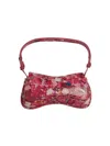 Diesel 'play'  Pink Handbag With Oval D Logo Plaque On The Front And All-over Graphic Print In Pink