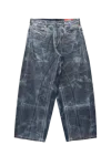Diesel Coated Jeans Blue In Blue