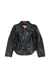 Diesel Coated-fabric Biker Jacket In Black