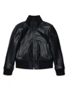 Diesel Imitation Bomber Jacket In Black