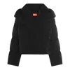 Diesel Coats Blacks And Greys In Black