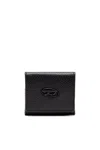 Diesel Coin Purse In Grainy Leather In Black