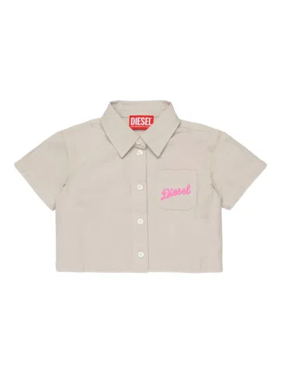 Diesel Babies' Coldy Hemd Mit Aufgesetzter Tasche In Multi