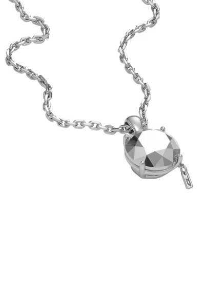 Diesel Collana Taglio Diamante In Argento Sterling