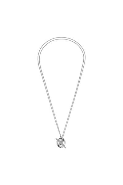 Diesel Collier Pendentif En Acier Inoxydable In Silver