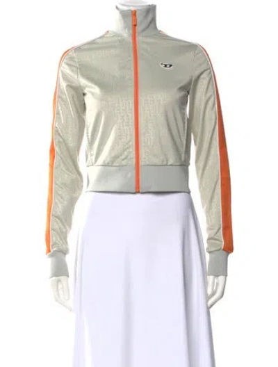 Pre-owned Diesel Colorblock Pattern Jacket In Gray