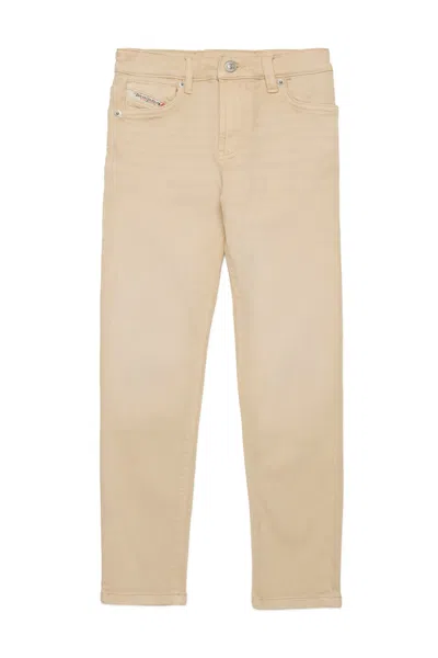 Diesel Kids' Coloured Straight Joggjeans In Beige