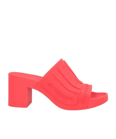 Diesel Comfortable Anti-slip Minimalist One-strap Slippers In Red