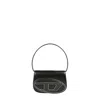 Diesel Compact Minimalist Shoulder Bag With Smooth Finish In Black