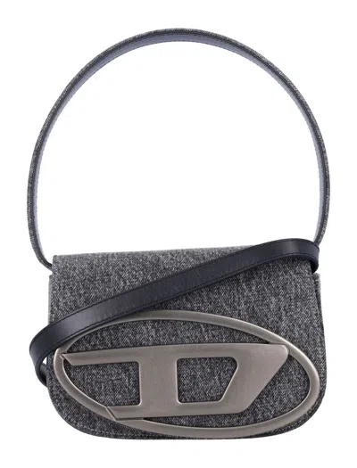 Diesel Compact Textured Fabric Bag 1dr Bag In Grey