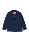 Diesel Cool Wool Branded Formal Blazer Jacket In Blue