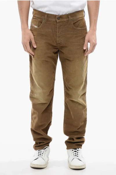 Diesel Corduroy 2023 D-finitive 5-pockets Pants In Multi