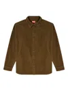 Diesel Corduroy Long-sleeve Shirt In Green