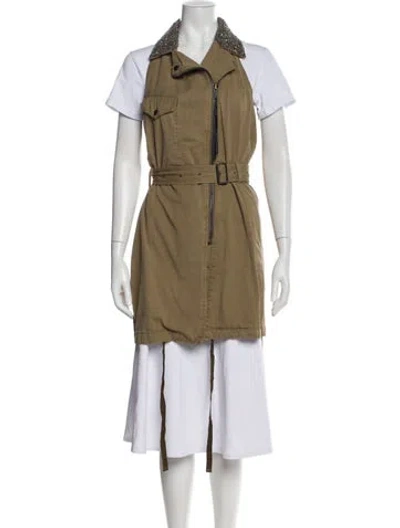 Pre-owned Diesel Corduroy Vest In Green