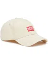 Diesel Cappello Da Baseball Con Patch Logo In Neutral
