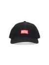 Diesel Logo-patch Baseball Cap In Black