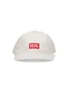 Diesel "corry Wash" Baseball Cap In White
