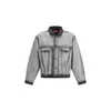 Diesel Gray Medium-light Skeleton Denim Trucker Jacket In Gray