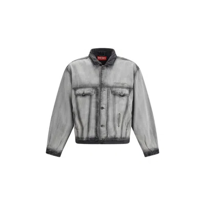 DIESEL COTTON BLUE MEN'S JACKET