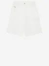 Diesel Cotton Cargo Shorts In White