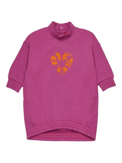 Diesel Babies' Cotton Dress In Pink