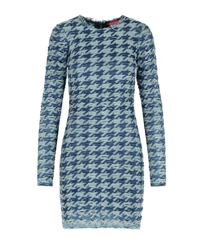 Diesel Cotton Dress In Blue