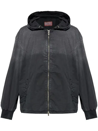 Diesel Cotton Jacket In Black