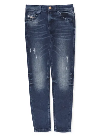 Diesel Kids' Cotton Jeans In Blue