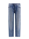 DIESEL COTTON JEANS WITH FRAYED PROFILES