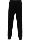 Diesel Cotton Joggers With Applied Logo In Black