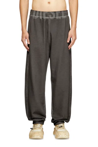 DIESEL COTTON JOGGERS WITH DRAWSTRING WAIST