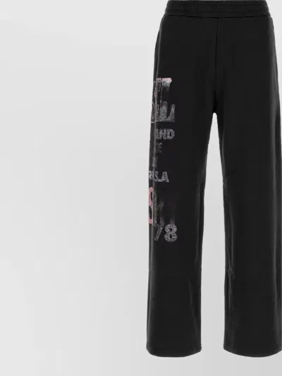 Diesel Cotton Loose-fit Joggers In Black
