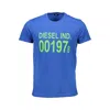 Diesel Blue Cotton Men T-shirt