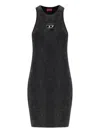 Diesel Cotton Dress In Black