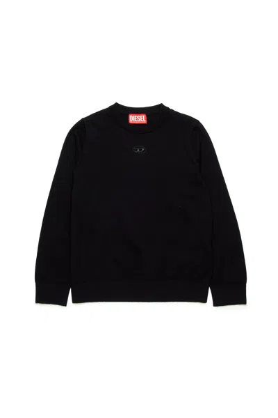 DIESEL COTTON PULLOVER BRANDED WITH OVAL D LOGO