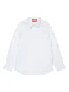 Diesel Kids Cotton Shirt In White