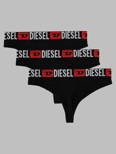 Diesel Cotton Stretch Underwear For Women In Black
