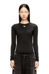 Diesel Cotton Sweater With Oval D Logo In Black