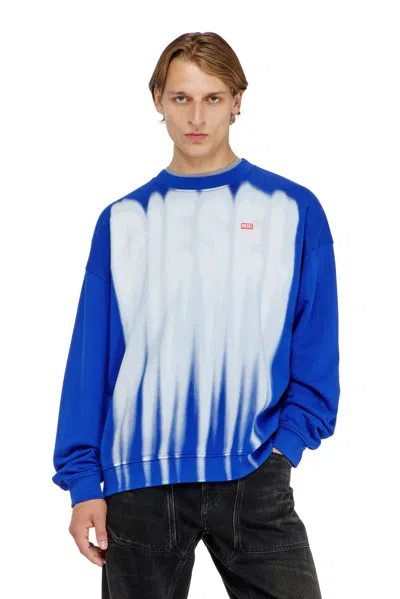 Diesel Cotton Sweatshirt With Graphic Print In Multi