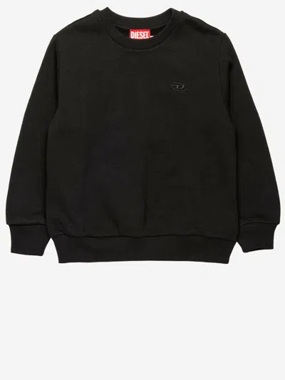 DIESEL COTTON SWEATSHIRT WITH LOGO