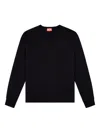 Diesel K-valiam Knit Cut-out Logo In Black