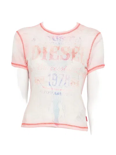 Diesel Women Cotton T-shirt In Multi