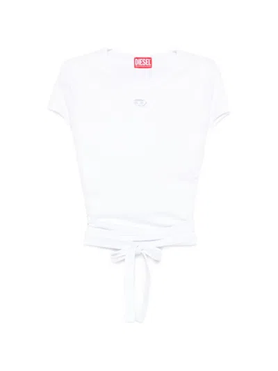Diesel Cotton T Shirt In White