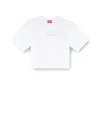 Diesel Cotton T-shirt With Frontal Oval-d Logo In White