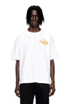 Diesel Cotton T-shirt With Graphic Print In White