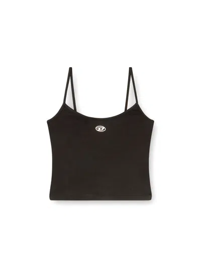 Diesel Cotton Tank Top In Green