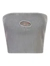 Diesel Strapless Top M In Grey