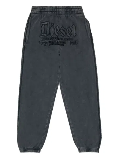 Diesel Cotton Track Pants In Multi
