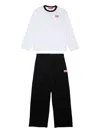 Diesel Cotton Trouser Set In White