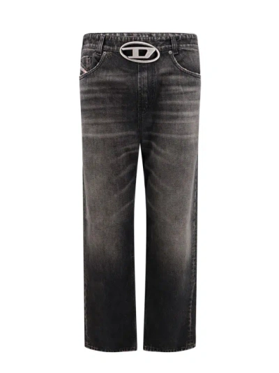 DIESEL COTTON TROUSER WITH METAL OVAL-D LOGO